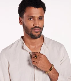 Ring Staal - goudkleurig