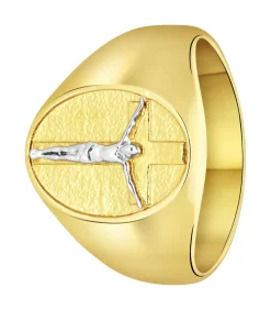 Ring Staal - goudkleurig