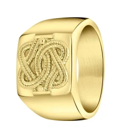 Ring Staal - goudkleurig
