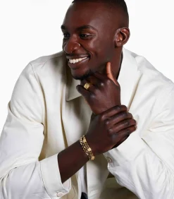 Ring Staal - goudkleurig