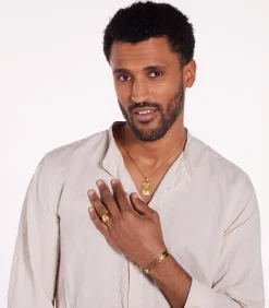 Ring Staal - goudkleurig