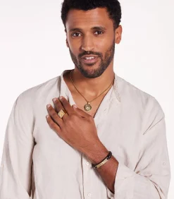 Ring Staal - goudkleurig