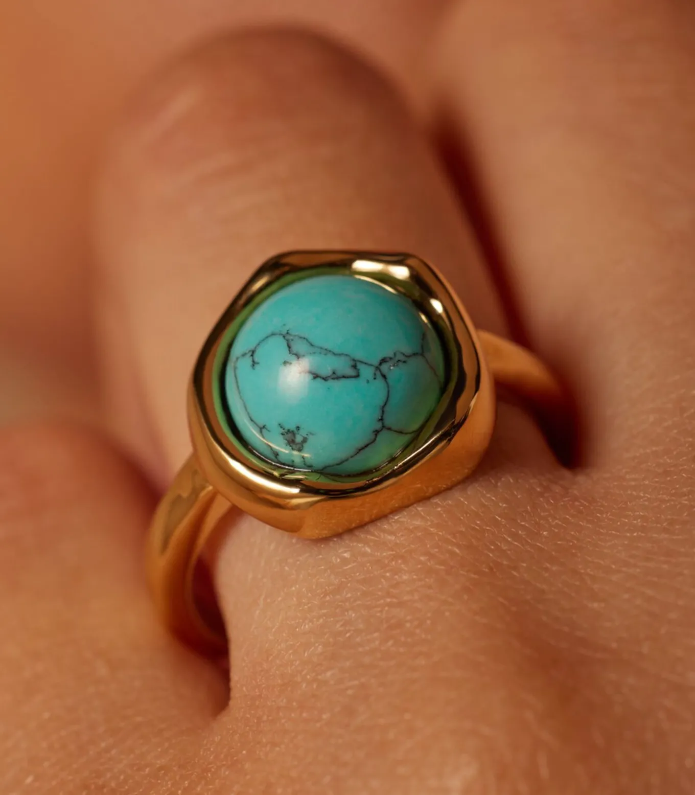 Ring Staal - Goudkleurig