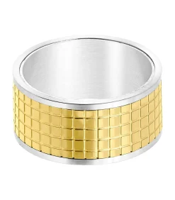 Ring Staal - goudkleurig-zilverkleurig