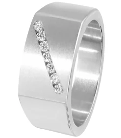 Ring Staal - zilverkleurig