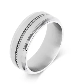 Ring Staal - zilverkleurig