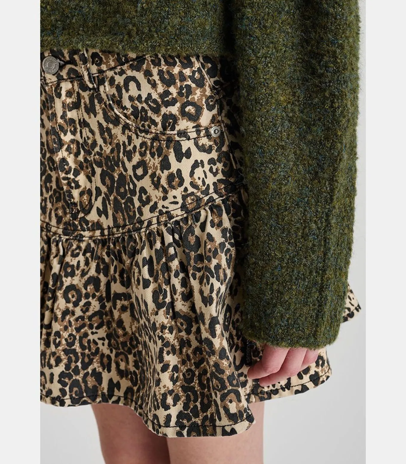 Rok wijd uitlopend, skater van jeans PITAGI