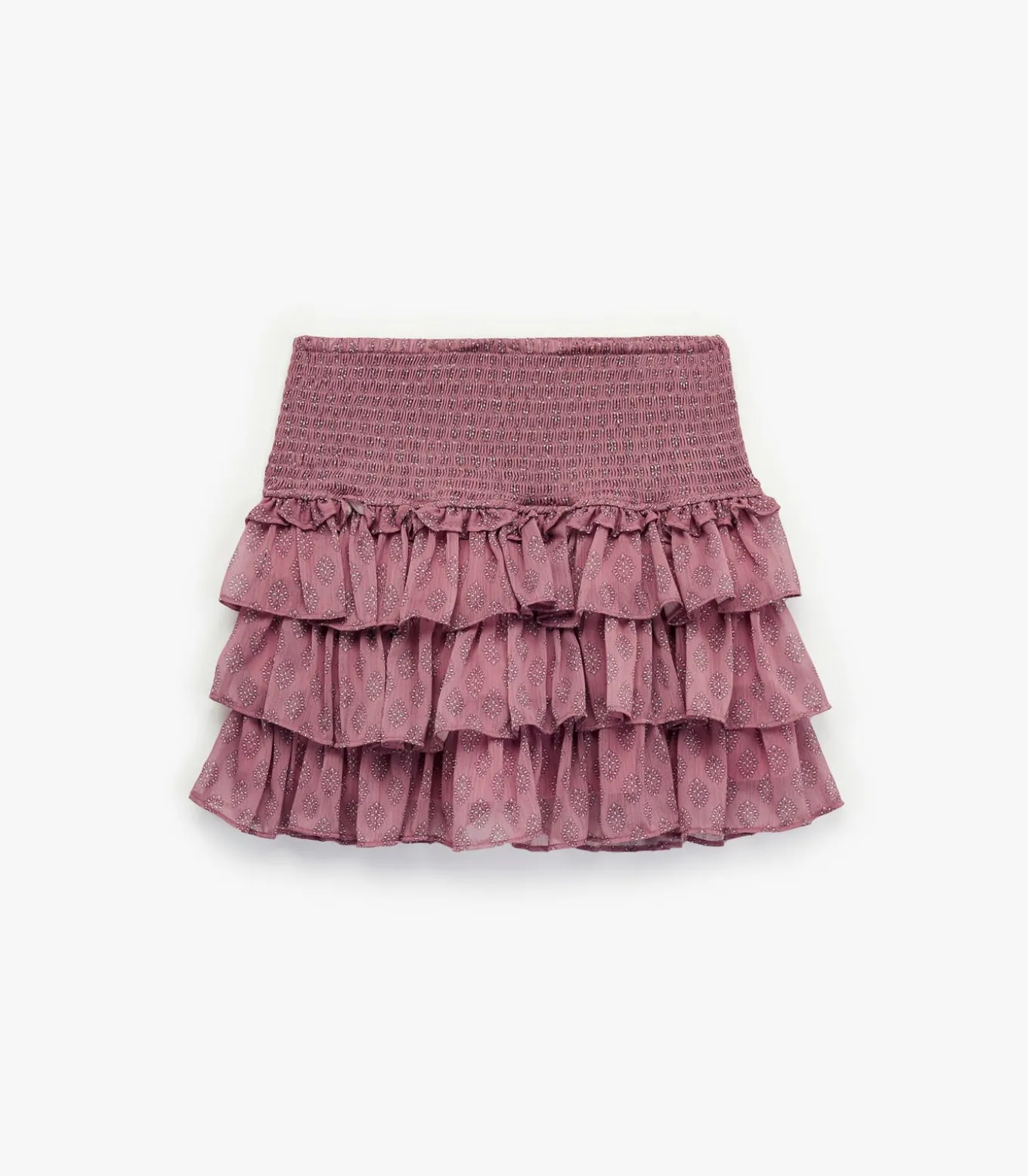 Rokshort Met Volants En Guipure Detail