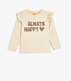 Ronde kraag Lange mouw T-shirt