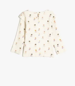 Ronde kraag Lange mouw T-shirt