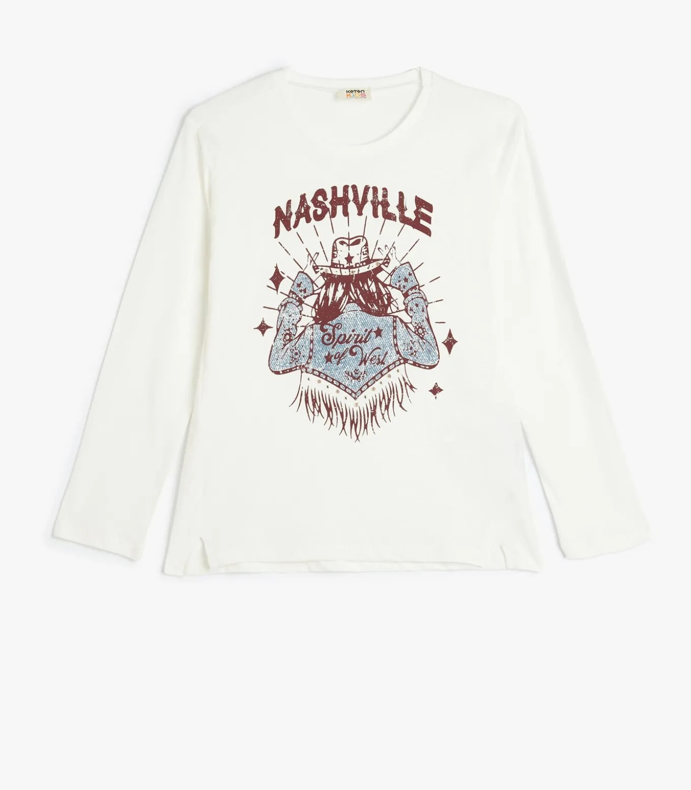 Ronde kraag Lange mouw T-shirt