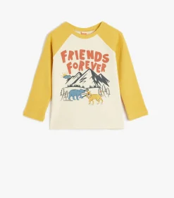 Ronde kraag Lange mouw T-shirt