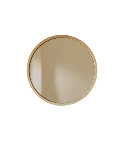 Ronde massief eiken spiegel 50x50 Fanie