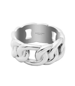 Roxane" Verzilverd Stalen Kettingring - BJ09A3103