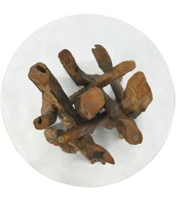 Salontafel 60 cm massief teak drijfhout