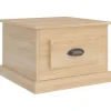 Salontafel 50x50x35 cm bewerkt hout sonoma eikenkleurig