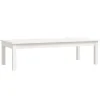 Salontafel 110x50x30 cm massief grenenhout wit