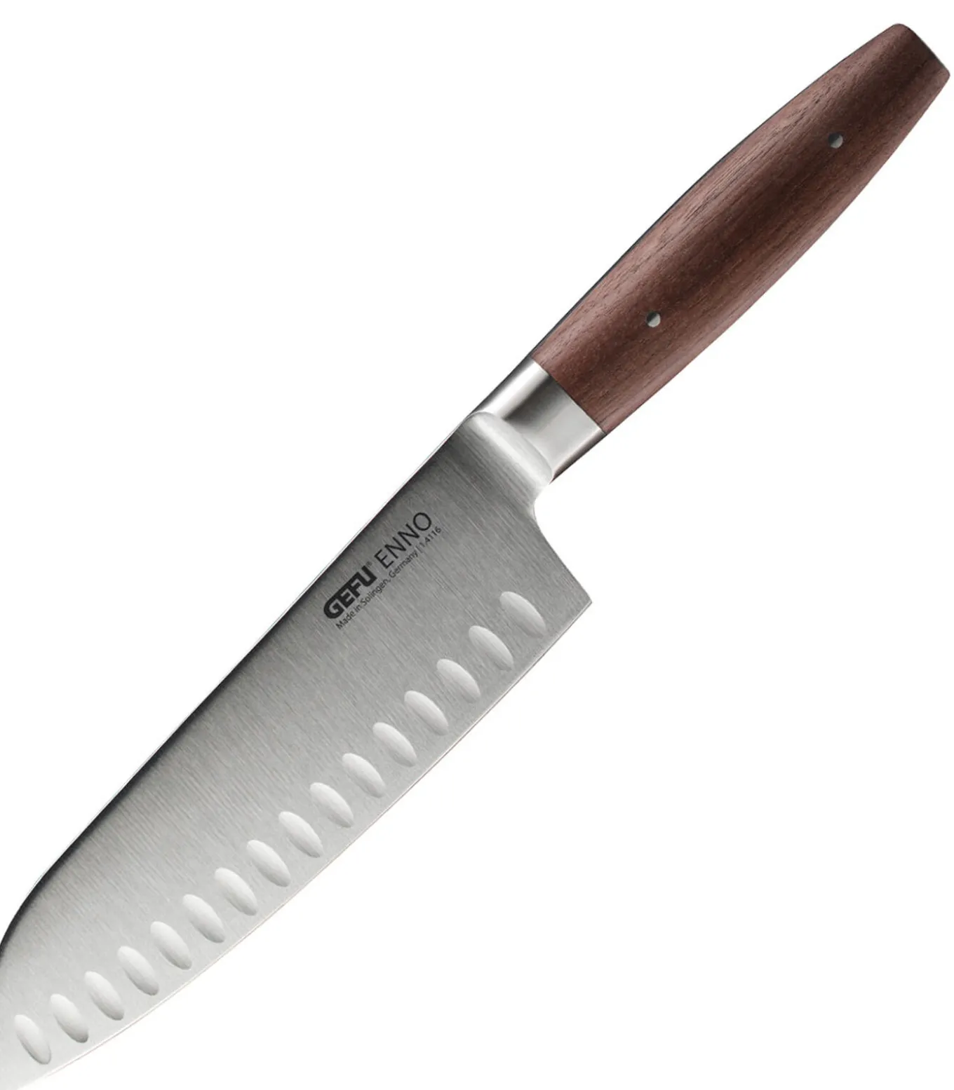 Santokumes ENNO, 18 cm, met kuiltjes in het lemmet