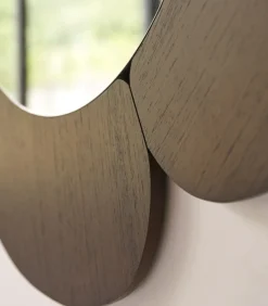 Sara - Spiegel in donker mindihout 110 x 110 cm