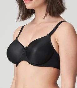 SATIN zwart volle cup bh naadloos