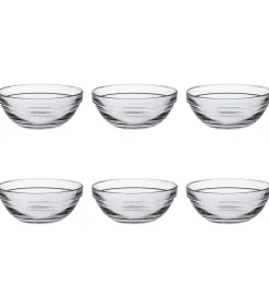 Schaal Lys 10.5 cm 20.5 cl Transparant Hardglas 6 stuks