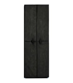 Schoenenkast 60x30x166 cm stof zwart