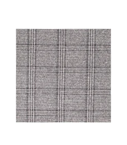 Set stropdas met pochet en bretels schotse ruit grijs