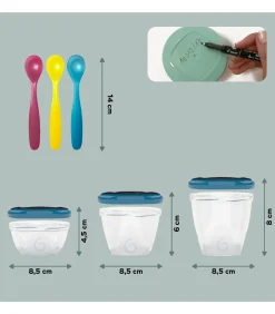 Set van 12 Babybols - Baby Maaltijdpotjes