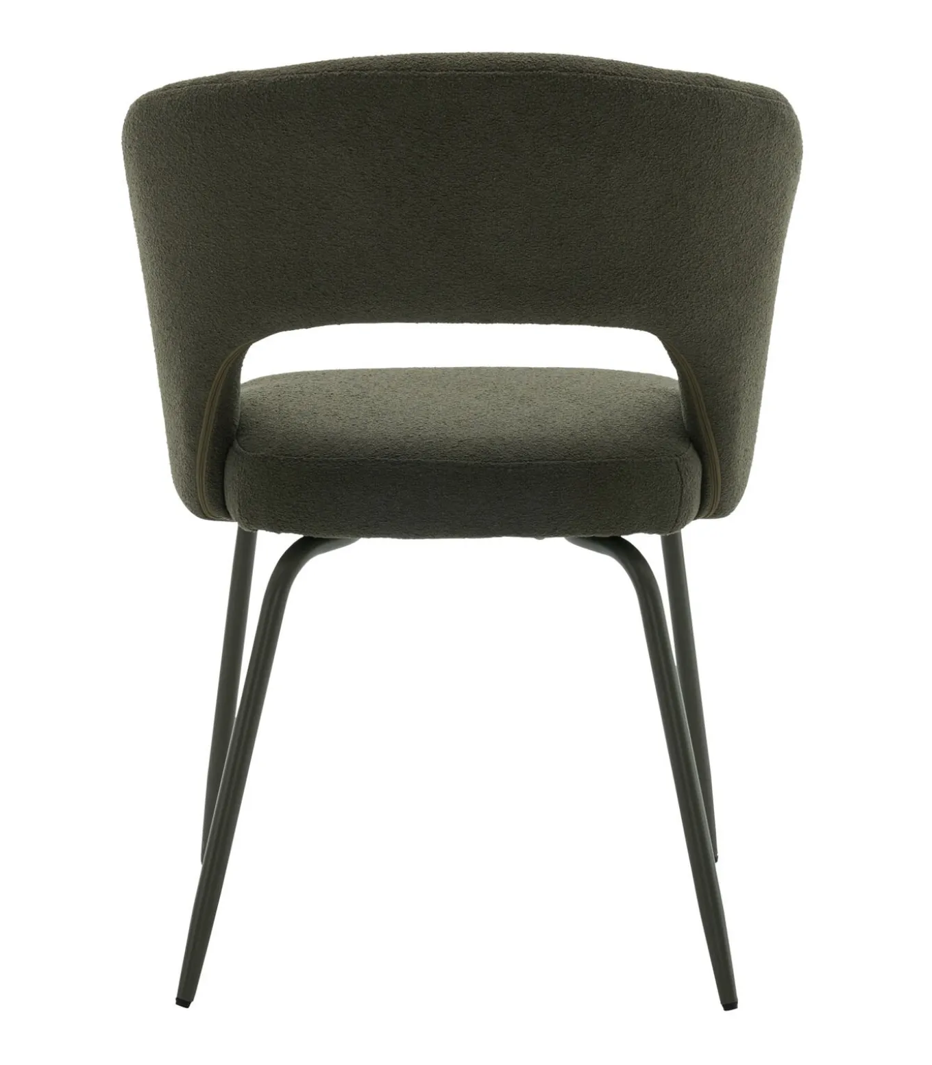 Set van 2 FLAVIA stoelen van groene lusstof