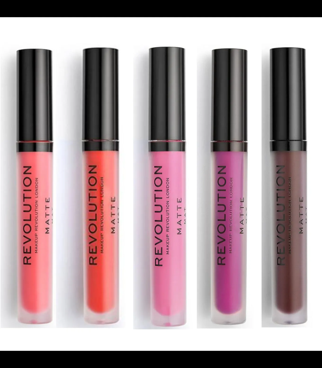 Set van 5 Matte Lipglosses - 130 Decadence/ 133 Destiny/ 148 Plum/ 145 Vixen/ 139 Cutie