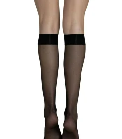 Set van 2 paar kniehoge sokken 15 DEN Pretty