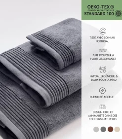 Set van 6 Premium Handdoeken SOOTHING SHADOWS (2-33x50cm, 2-50x100cm, 2-70x140cm)