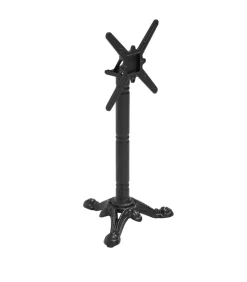 Set van wit marmeren verstelbare terrastafel en 2 groene stoelen