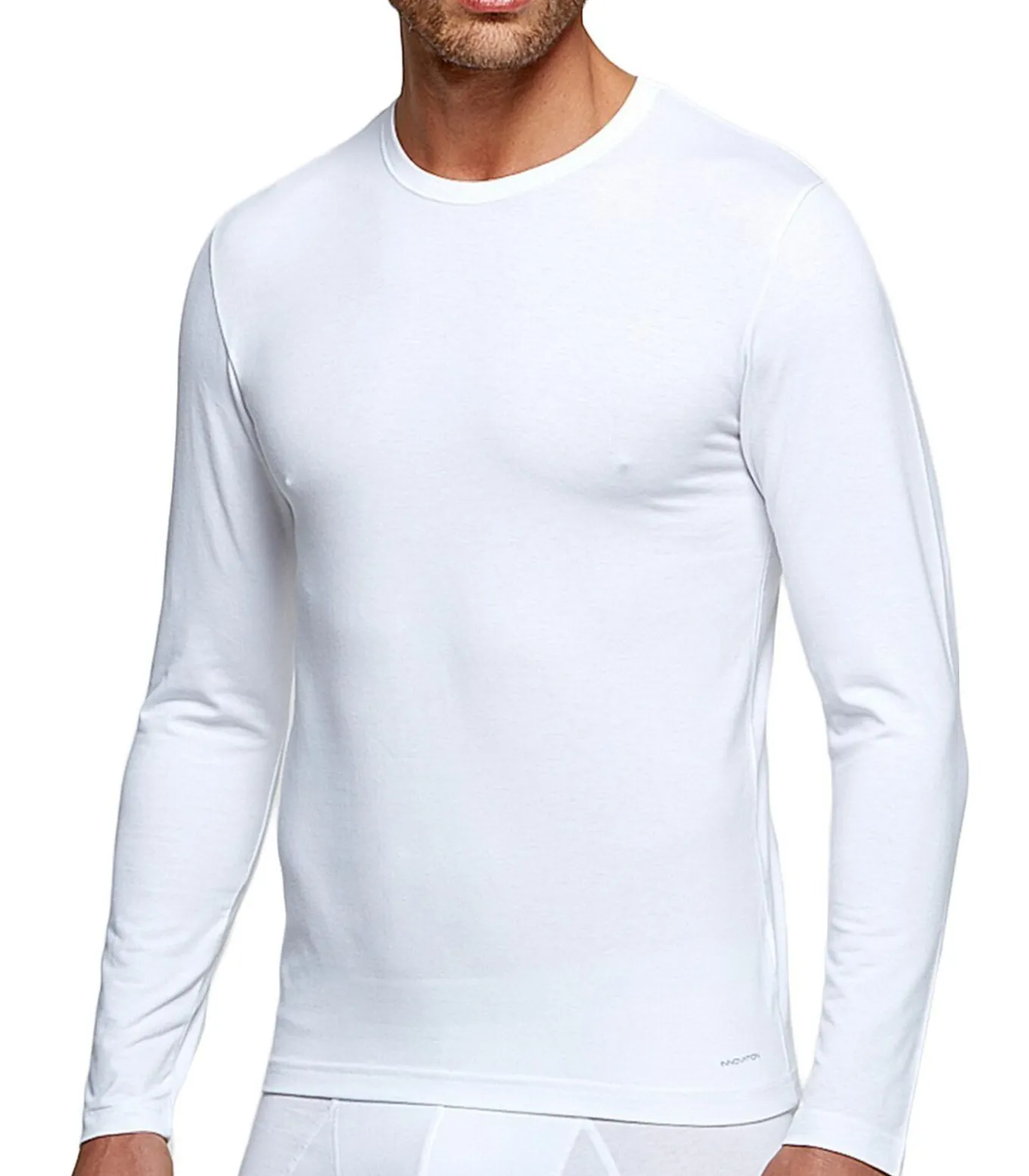 Shirt met ronde hals en lange mouw, innovatieve temperatuurregeling