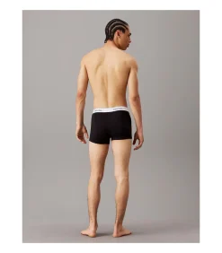 short 3 pack icon cotton stretch trunks grey heather / white / black