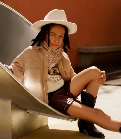 Shortslengte (halverwege de kuit) Hoge taille Broekenrots