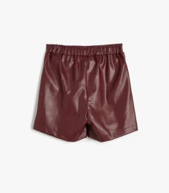 Shortslengte (halverwege de kuit) Hoge taille Broekenrots