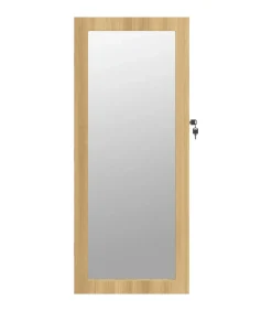 Sieradenkast met spiegel en LED wandgemonteerd