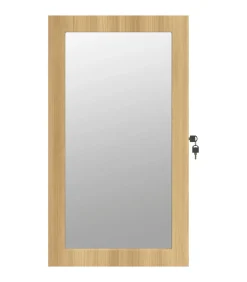 Sieradenkast met spiegel en LED wandgemonteerd