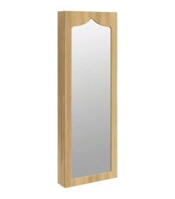 Sieradenkast met spiegel wandgemonteerd 37,5x10x106 cm