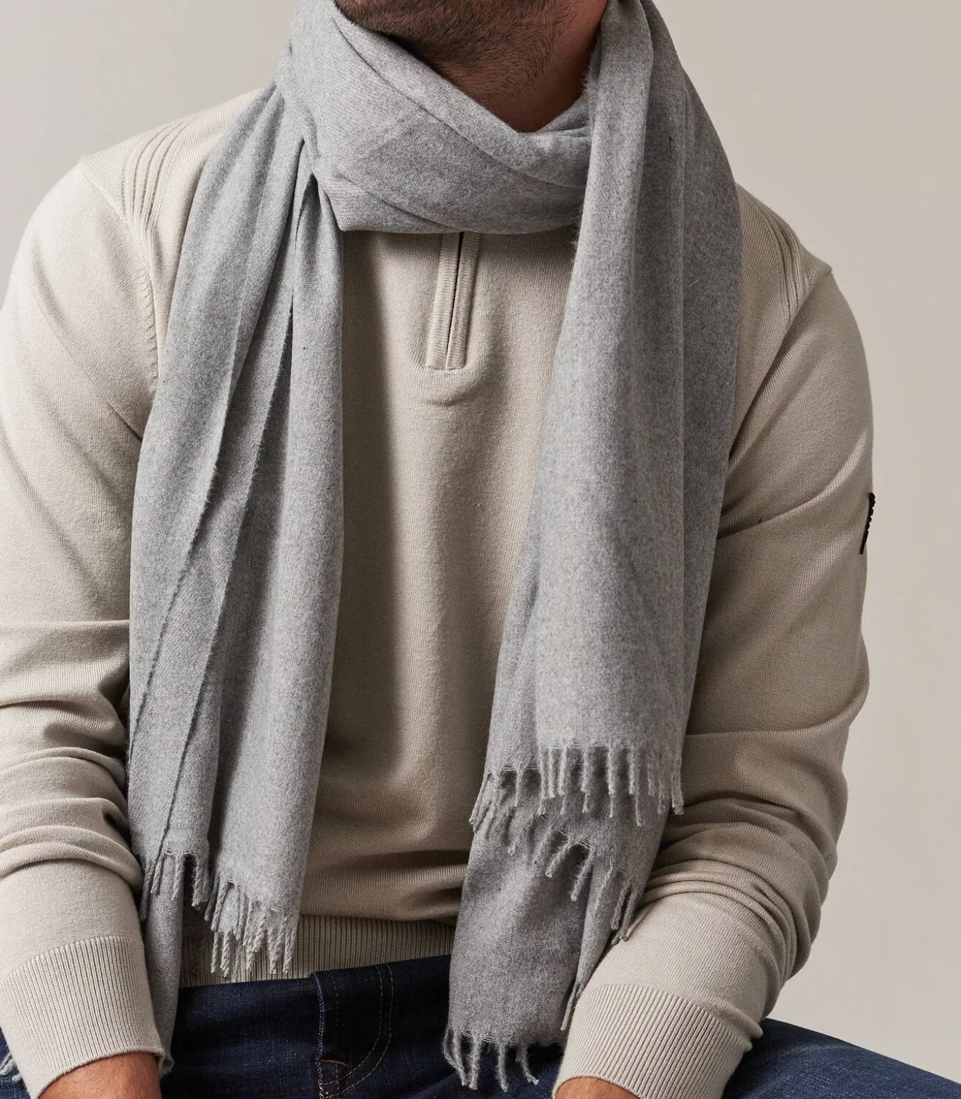 SISTO - Eenvoudige en elegante sjaal, effen kleur