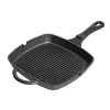 Skillet - Grillpan - Gietijzer - 23 x 23 cm - zonder anti-aanbaklaag