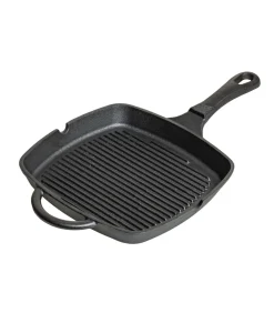Skillet - Grillpan - Gietijzer - 23 x 23 cm - zonder anti-aanbaklaag