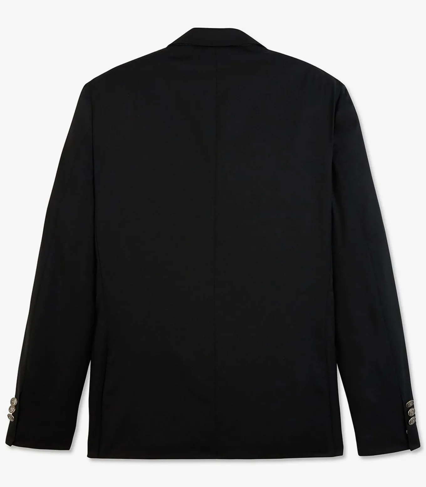 Slanke fit zwart 100% wollen blazer