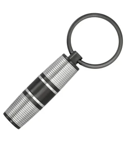 Sleutelhanger Bold Stripe Chrome & Gun