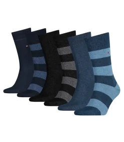 sokken 6 paar rugby sock black / dark navy / jeans