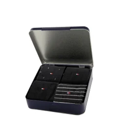 sokken 4 paar tin giftbox sock black