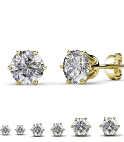 Solitaire L oorbellen - Oostenrijks kristal