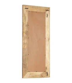 Spiegel handgesneden 110x50x2,5 cm massief mangohout