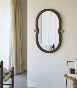 Spiegel in mindihout 105x65 cm Agate